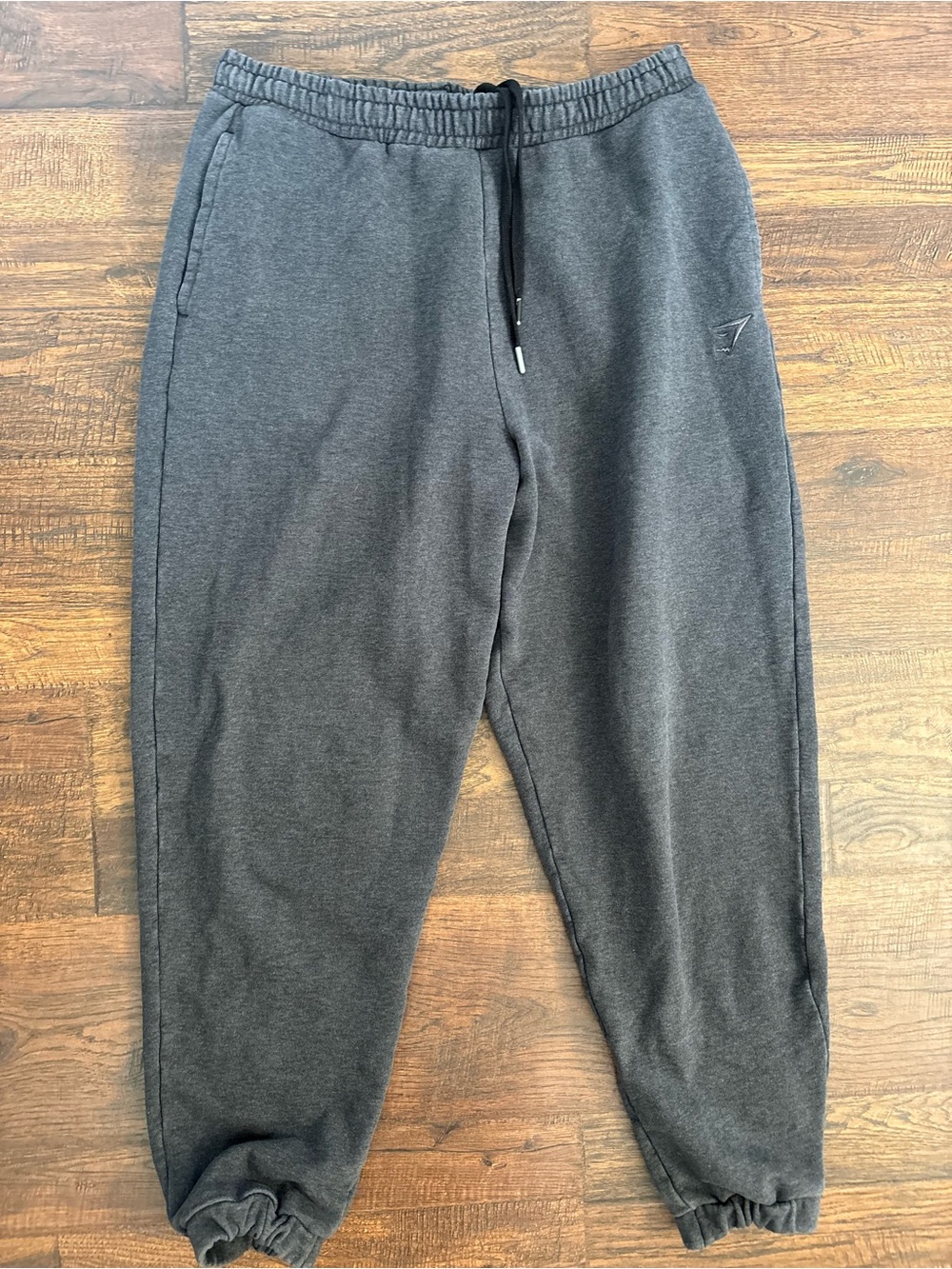 Gymshark Men's Dark Gray Joggers Large